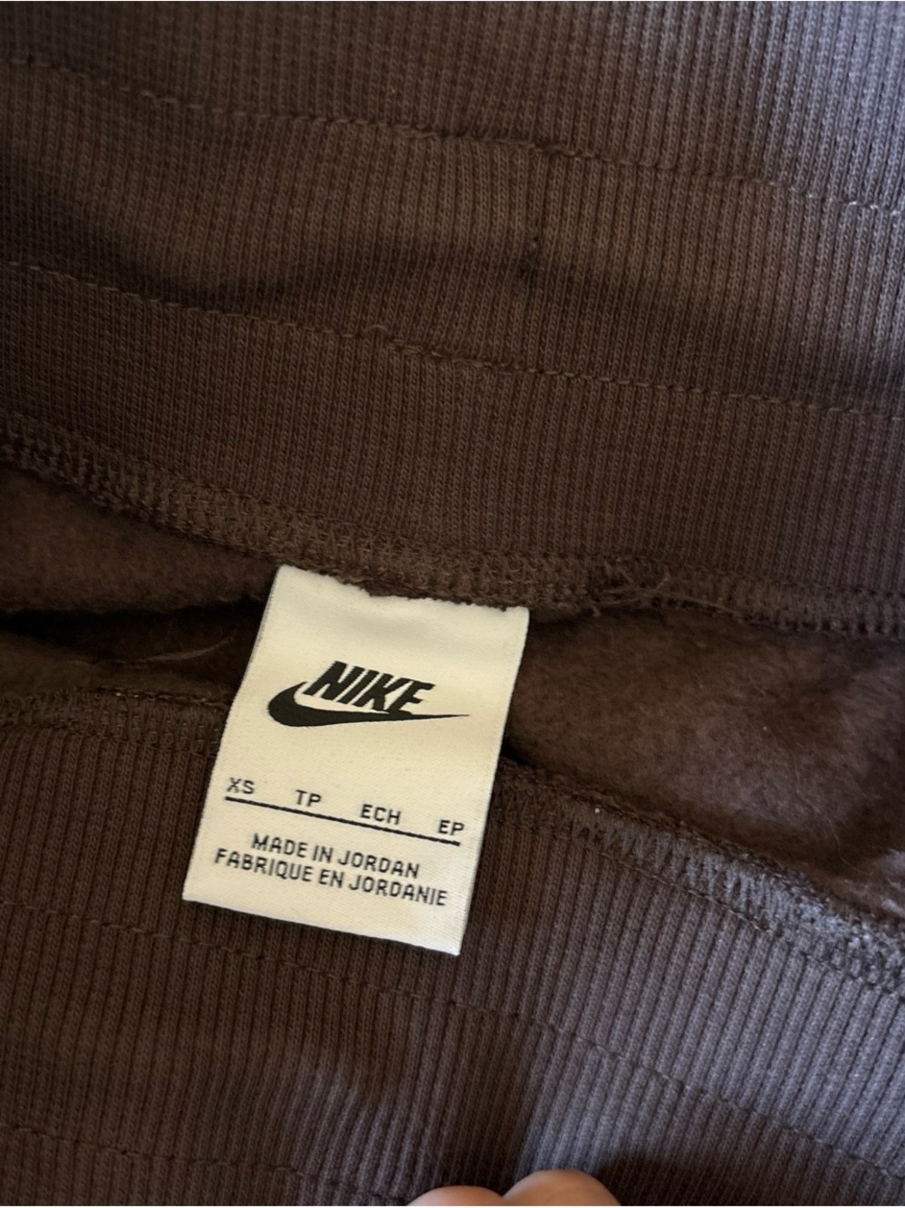 Nike Women's High-Waist Athletic Shorts — Dark Plum - Picture 2 of 2